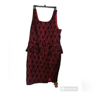 New torrid dress red and black size 14